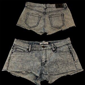 BCBGeneration Woman 26 jean Denim short shorts Y2K Booty Cheeky Festival Bootie